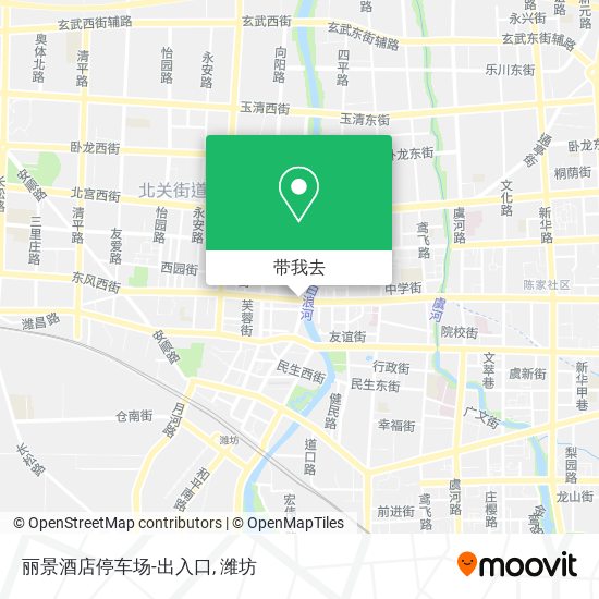 丽景酒店停车场-出入口地图