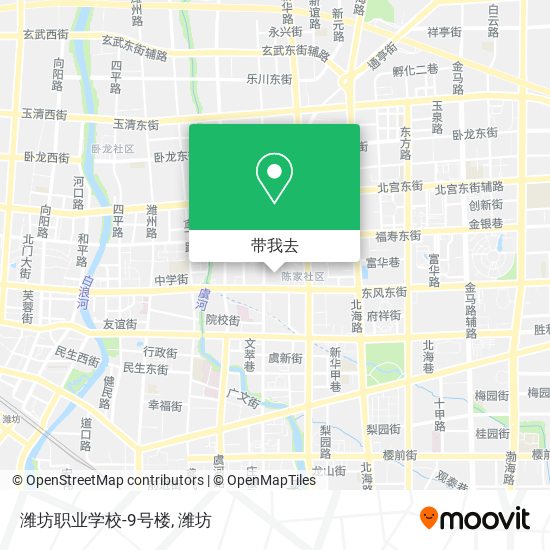 潍坊职业学校-9号楼地图