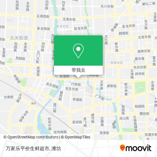 万家乐平价生鲜超市地图