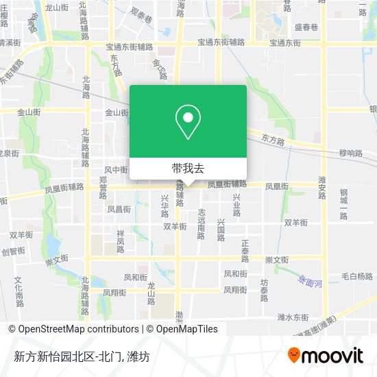 新方新怡园北区-北门地图