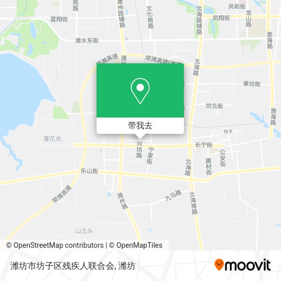 潍坊市坊子区残疾人联合会地图