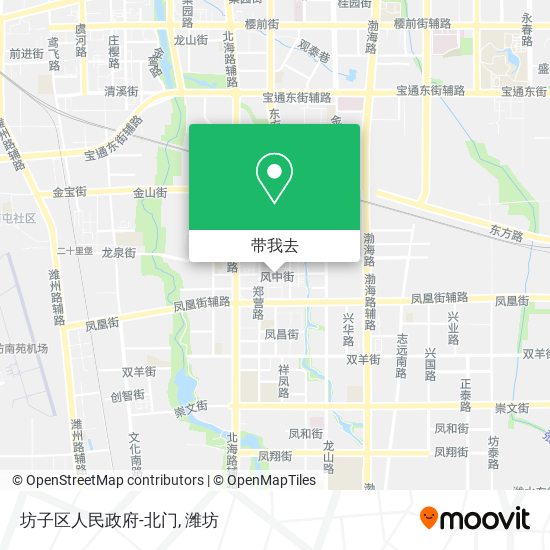 坊子区人民政府-北门地图