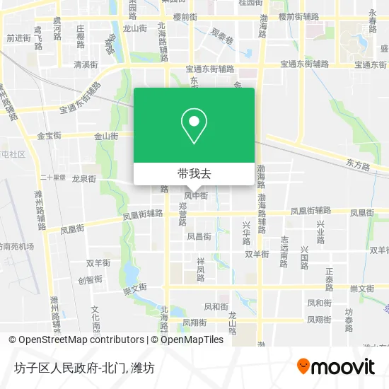 坊子区人民政府-北门地图