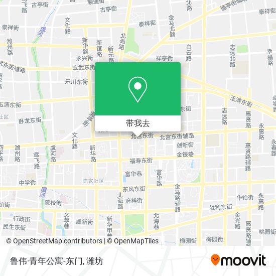 鲁伟·青年公寓-东门地图
