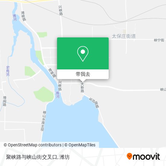 聚峡路与峡山街交叉口地图