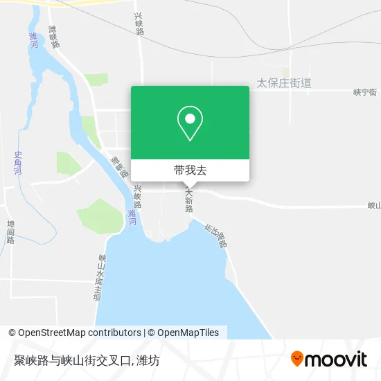 聚峡路与峡山街交叉口地图