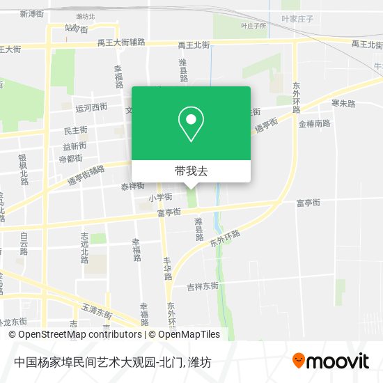 中国杨家埠民间艺术大观园-北门地图