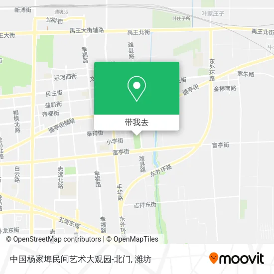 中国杨家埠民间艺术大观园-北门地图