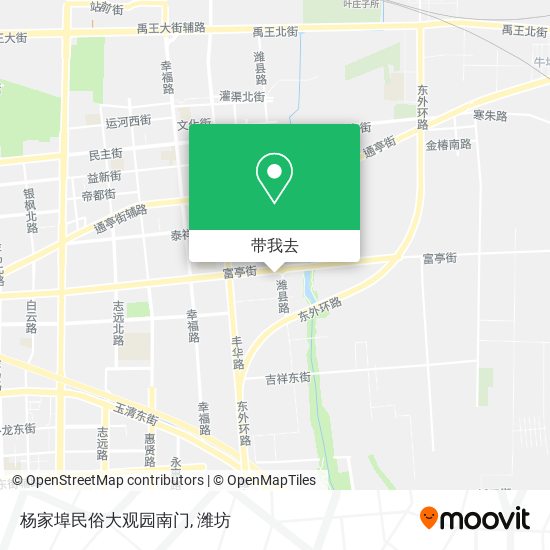 杨家埠民俗大观园南门地图