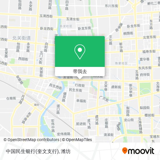 中国民生银行(奎文支行)地图