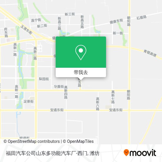 福田汽车公司山东多功能汽车厂-西门地图