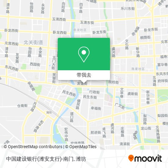 中国建设银行(潍安支行)-南门地图