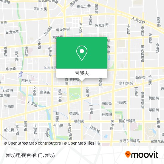 潍坊电视台-西门地图
