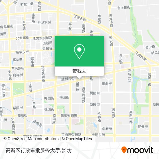 高新区行政审批服务大厅地图