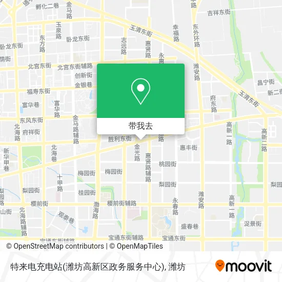 特来电充电站(潍坊高新区政务服务中心)地图
