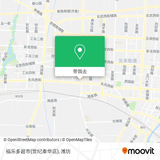 福乐多超市(世纪泰华店)地图