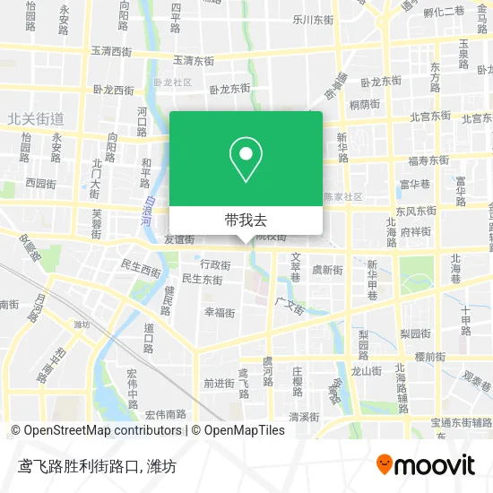 鸢飞路胜利街路口地图