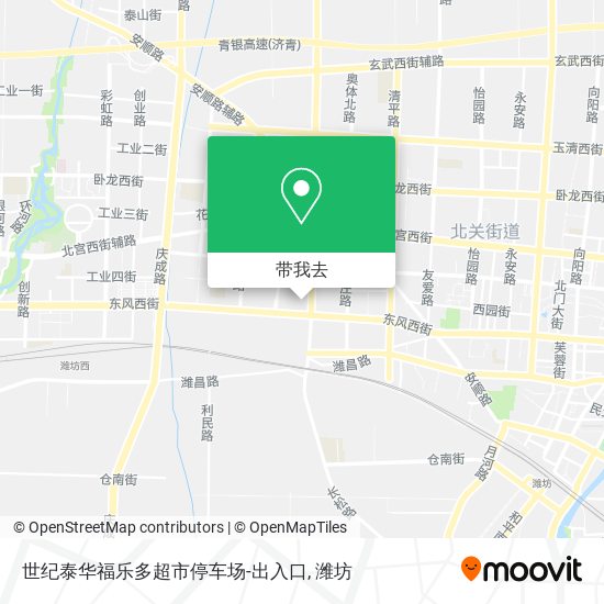 世纪泰华福乐多超市停车场-出入口地图