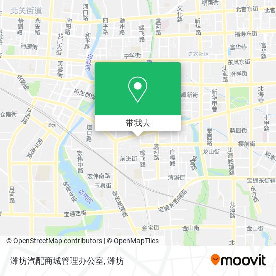 潍坊汽配商城管理办公室地图