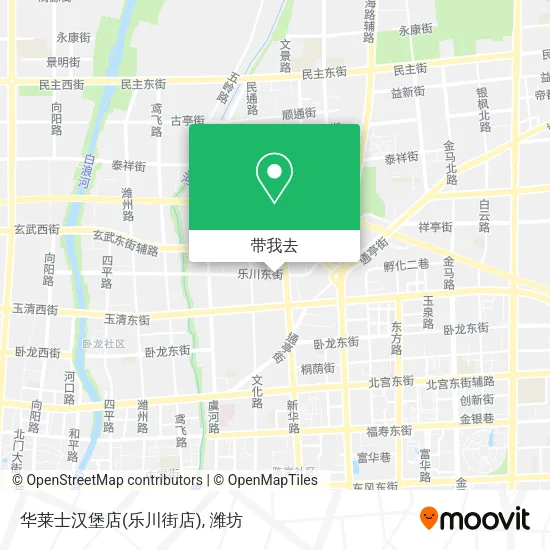 华莱士汉堡店(乐川街店)地图