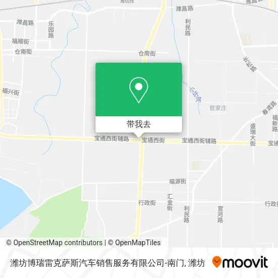 潍坊博瑞雷克萨斯汽车销售服务有限公司-南门地图