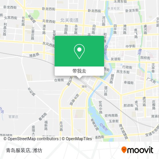 青岛服装店地图