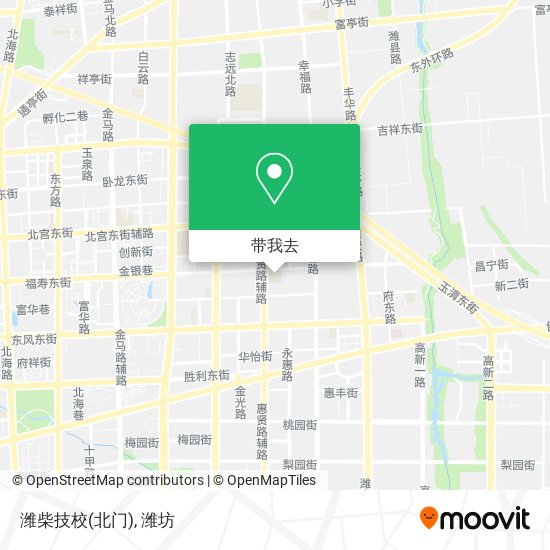 潍柴技校(北门)地图