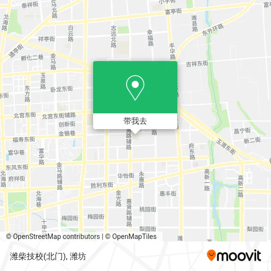 潍柴技校(北门)地图