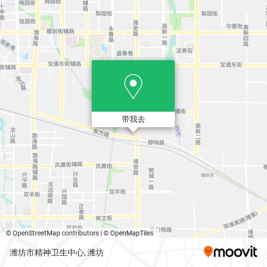 潍坊市精神卫生中心地图