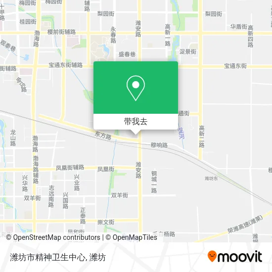 潍坊市精神卫生中心地图