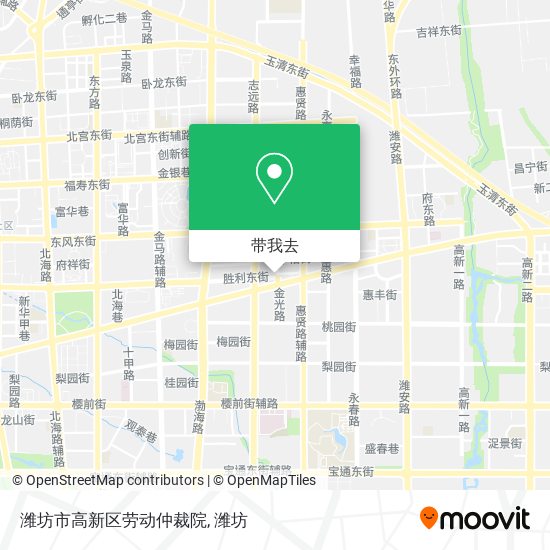 潍坊市高新区劳动仲裁院地图