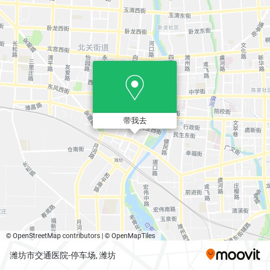 潍坊市交通医院-停车场地图