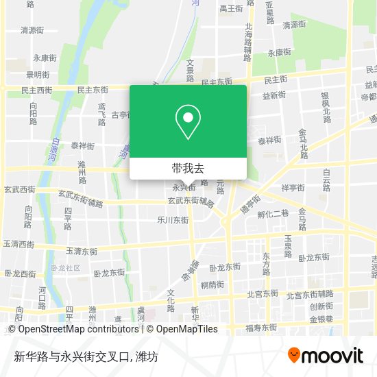 新华路与永兴街交叉口地图