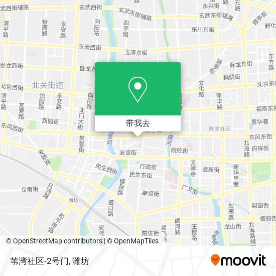 苇湾社区-2号门地图