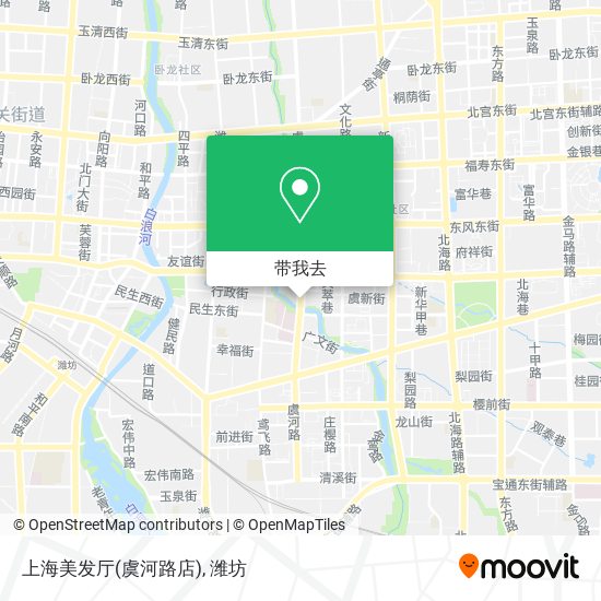 上海美发厅(虞河路店)地图