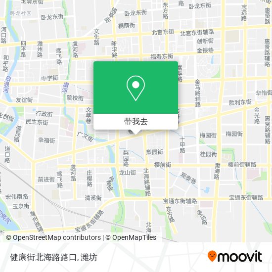 健康街北海路路口地图