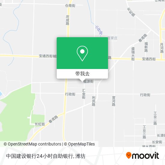 中国建设银行24小时自助银行地图