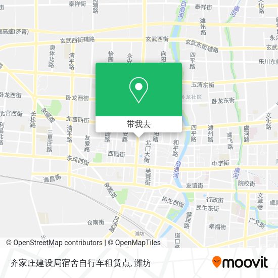 齐家庄建设局宿舍自行车租赁点地图