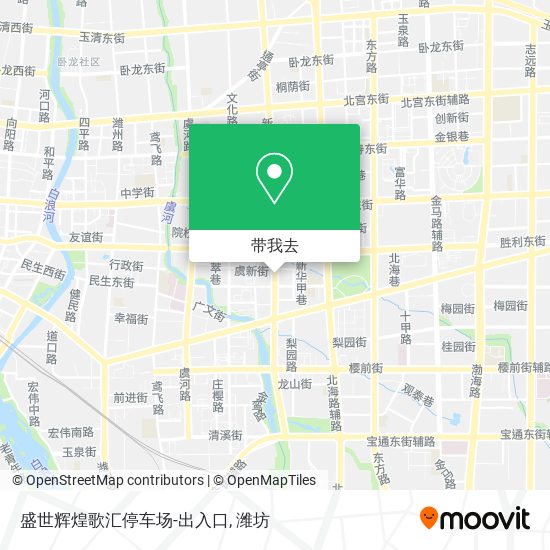 盛世辉煌歌汇停车场-出入口地图