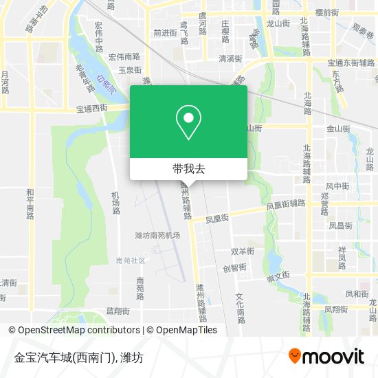 金宝汽车城(西南门)地图