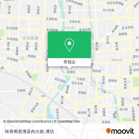 味香阁老潍县肉火烧地图