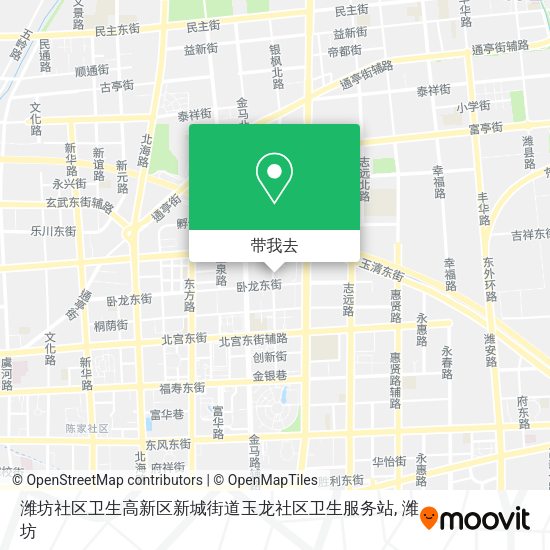 潍坊社区卫生高新区新城街道玉龙社区卫生服务站地图