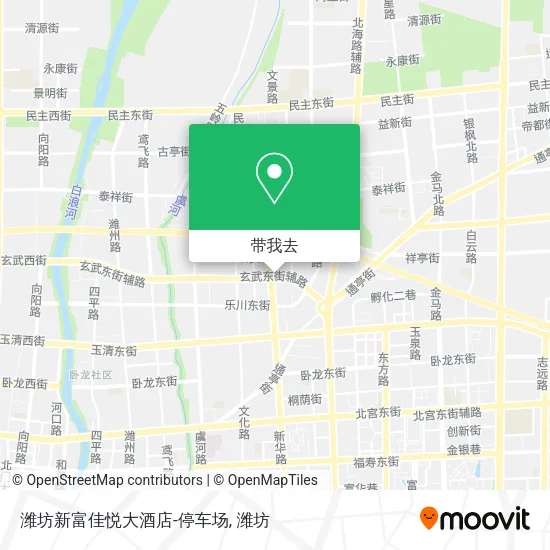 潍坊新富佳悦大酒店-停车场地图