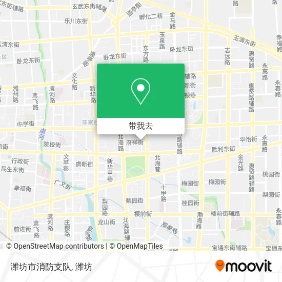 潍坊市消防支队地图