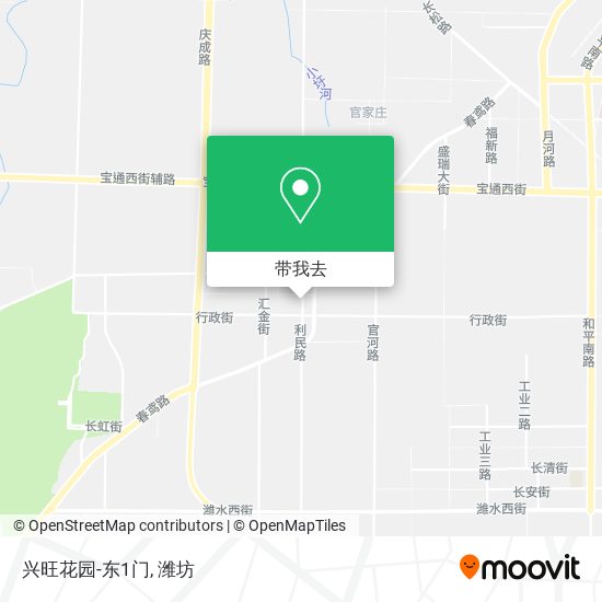兴旺花园-东1门地图