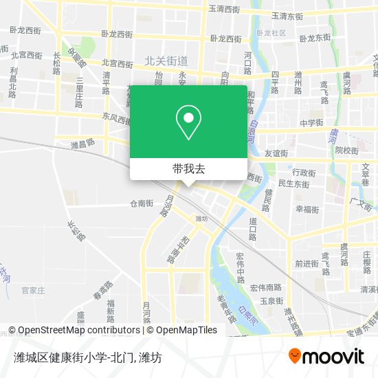 潍城区健康街小学-北门地图