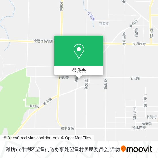 潍坊市潍城区望留街道办事处望留村居民委员会地图