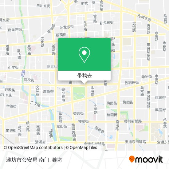 潍坊市公安局-南门地图