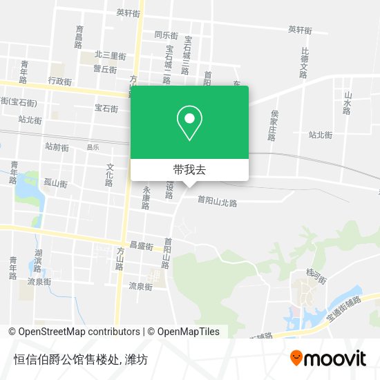 恒信伯爵公馆售楼处地图
