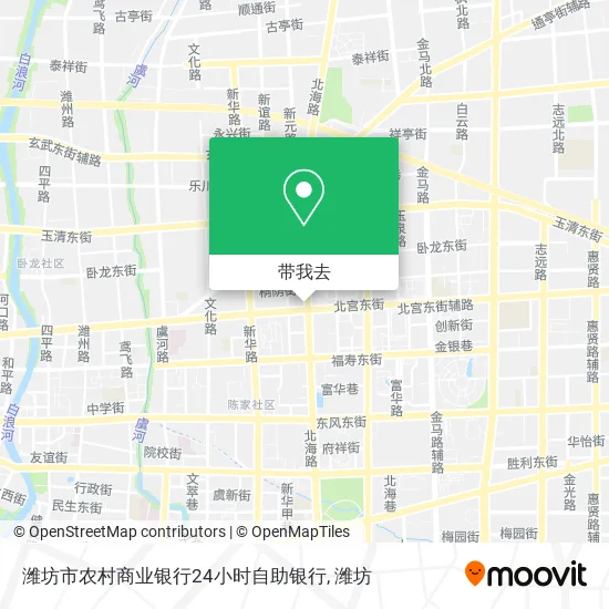 潍坊市农村商业银行24小时自助银行地图